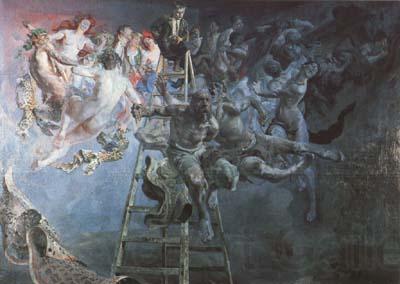 Malczewski, Jacek Vicious Circle (mk19) France oil painting art